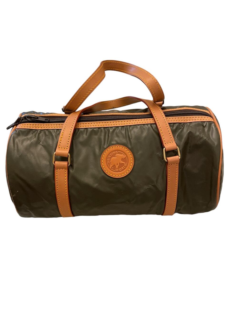 Hunting World Hunter Green Satchel Bagette RARE Bag